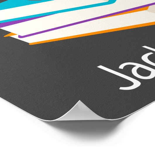 Kind Room name poster met boekworm (Hoek)