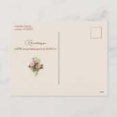   Kind, Rozen & Groet van de Valentijn Feestdagenkaart (Achterkant)