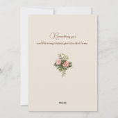   Kind, Rozen & Groet van de Valentijn Feestdagenkaart (Achterkant)