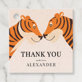 Kind Safari Tiger Bedankt Verjaardag Bedankjes Labels