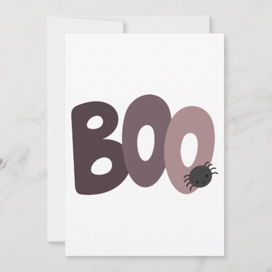 Kind Schattigee Ghost Halloween Kostuum Party Kaart (Achterkant)