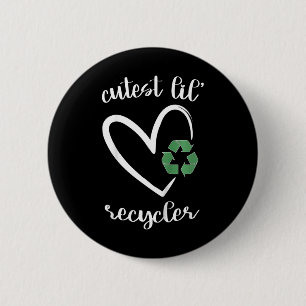 Kind Schattigee Lil Recycler Schattigee Meisjes Ea Ronde Button 5,7 Cm