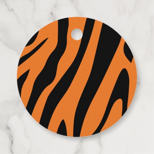 Kind Schattigee Safari Tijger Dank u Verjaardag Bedankjes Labels (Achterkant)