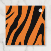 Kind Schattigee Safari Tijger Dank u Verjaardag Bedankjes Labels (Achterkant)