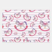 Kind-schommelingspatroon Inpakpapier Vel (Voorkant)