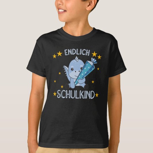 Kind-schooldino-Label Dinos T-shirt (Voorkant)
