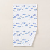 Kind Slaapkamer Baby Blue zee Vis Handdoek (Handdoek)