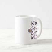 Kind Soul, Brave Mind Inspirational Mug for GentLE Koffiemok (Voorkant rechts)