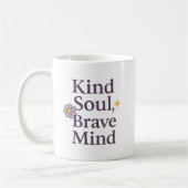 Kind Soul, Brave Mind Inspirational Mug for GentLE Koffiemok (Links)