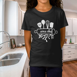 Kind Sous Chef Kitchen Util en Greenery T-shirt