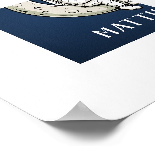 Kind Space Reading Astronaut en buitenaards wezen Poster (Hoek)