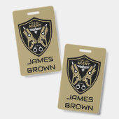 Kind speciaal agent badge (Voor- en achterkant)