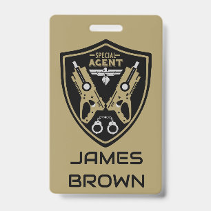 Kind speciaal agent badge