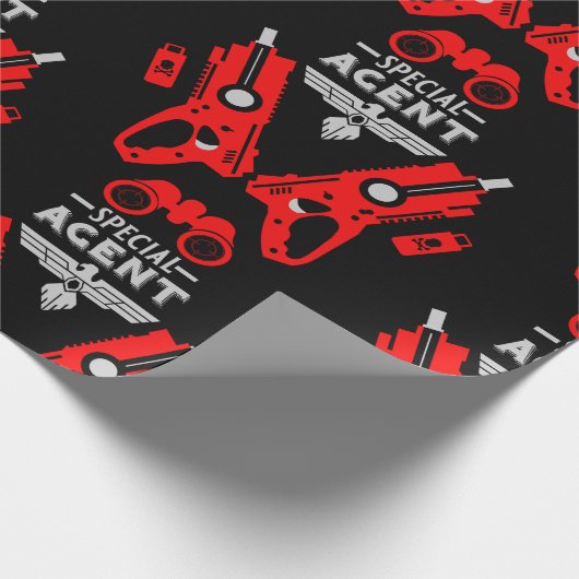 Kind speciaal agent cadeaupapier (Hoek)