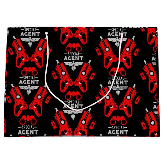 Kind speciaal agent groot cadeauzakje (Voorkant)