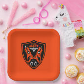 Kind speciaal agent papieren bordje (Feest)