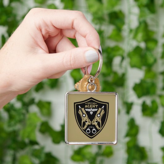 Kind speciaal agent sleutelhanger (Hand)