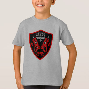 Kind speciaal agent t-shirt