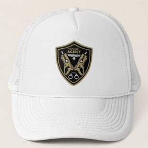 Kind speciaal agent trucker pet