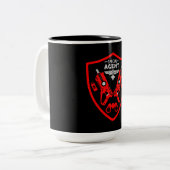 Kind speciaal agent tweekleurige koffiemok (Voorkant links)
