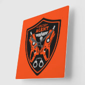 Kind speciaal agent vierkante klok (Hoek)