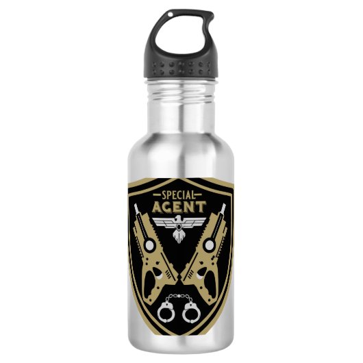Kind speciaal agent waterfles (Voorkant)