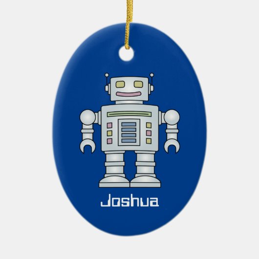 Kind speelgoed, aangepaste naam kerstboom keramisch ornament (Voorkant)