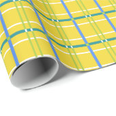 Kind speelgoed blokkeert PLAID-inpakpapier/geel Cadeaupapier (Rol Hoek)