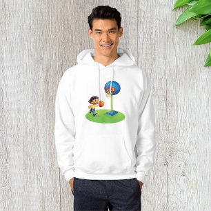 Kind speelt basketbal met basketplezier sport hoodie