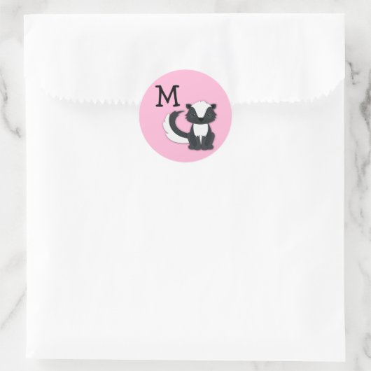Kind Stinktmonogram Envelope Seal Sticker (Tas)