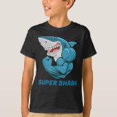 Kind Super Shark T-Shirt (Voorkant)