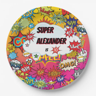 Kind superheld Geweldige Comic Birthday Paper Bord