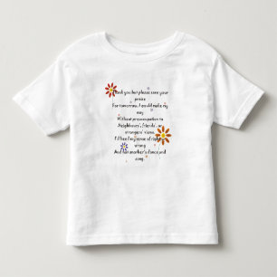 Kind T - Lof gedicht Kinder Shirts