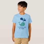 Kind T-shirt "Alles Whale Be Alright!" (Voorkant volledig)