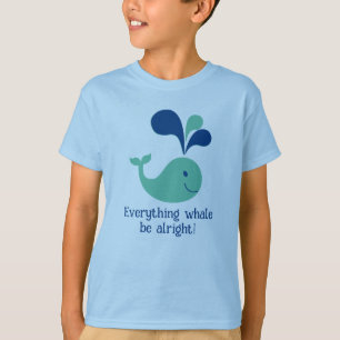 Kind T-shirt "Alles Whale Be Alright!"