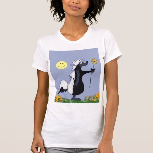 Kind - T-shirt met bloem (Voorkant)