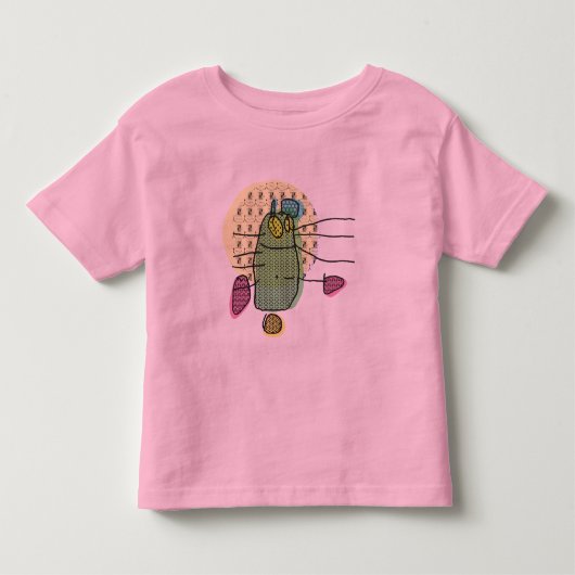 Kind T-shirt met groene bunny's (Voorkant)