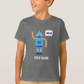 KIND T SHIRT MET ROBOT EN DOUANNAAM (Voorkant)