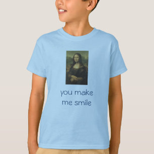Kind T-shirt Mona Lisa: "Je laat me glimlachen"