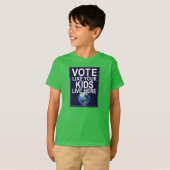 Kind T-shirt - Stem zoals je Kinderen hier wonen (Voorkant volledig)
