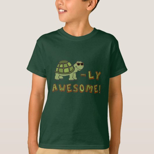 Kind T-Shirt - Turtle-ly Geweldige! (Voorkant)