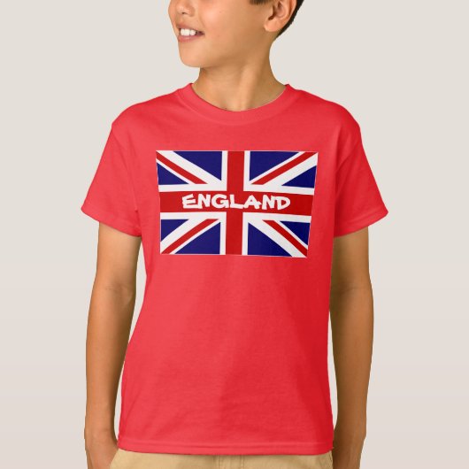 Kind T-Shirten met vlag van Engelse Unievaknaam T-shirt (Voorkant)