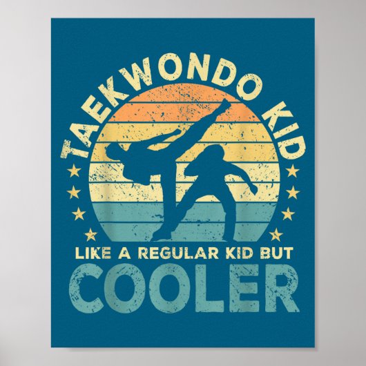 Kind Taekwondo Poster (Voorkant)