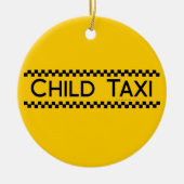 Kind Taxi Funny Design for Driving Fathers/Moms Keramisch Ornament (Voorkant)