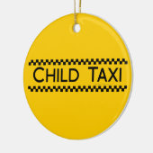 Kind Taxi Funny Design for Driving Fathers/Moms Keramisch Ornament (Links)