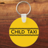 Kind Taxi Funny Design for Driving Fathers/Moms Sleutelhanger (Voorkant)