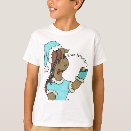 Kind "Team Sufganiyot" Kayla Horse T-shirt (Voorkant)
