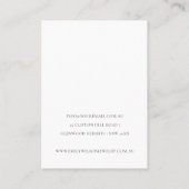 Kind Tekenen Blush Roze ventilator Ketting Visitekaartje (Achterkant)