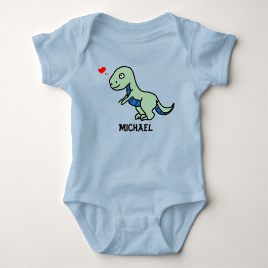 Kind tekening van een T-Rex Romper (Voorkant)