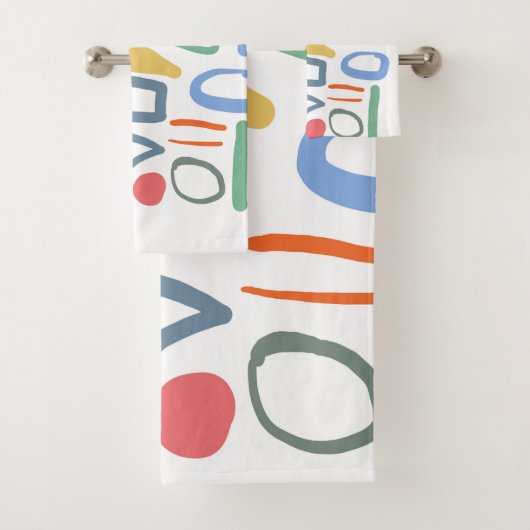 Kind tekent kleurlijnen bad handdoek (Insitu)